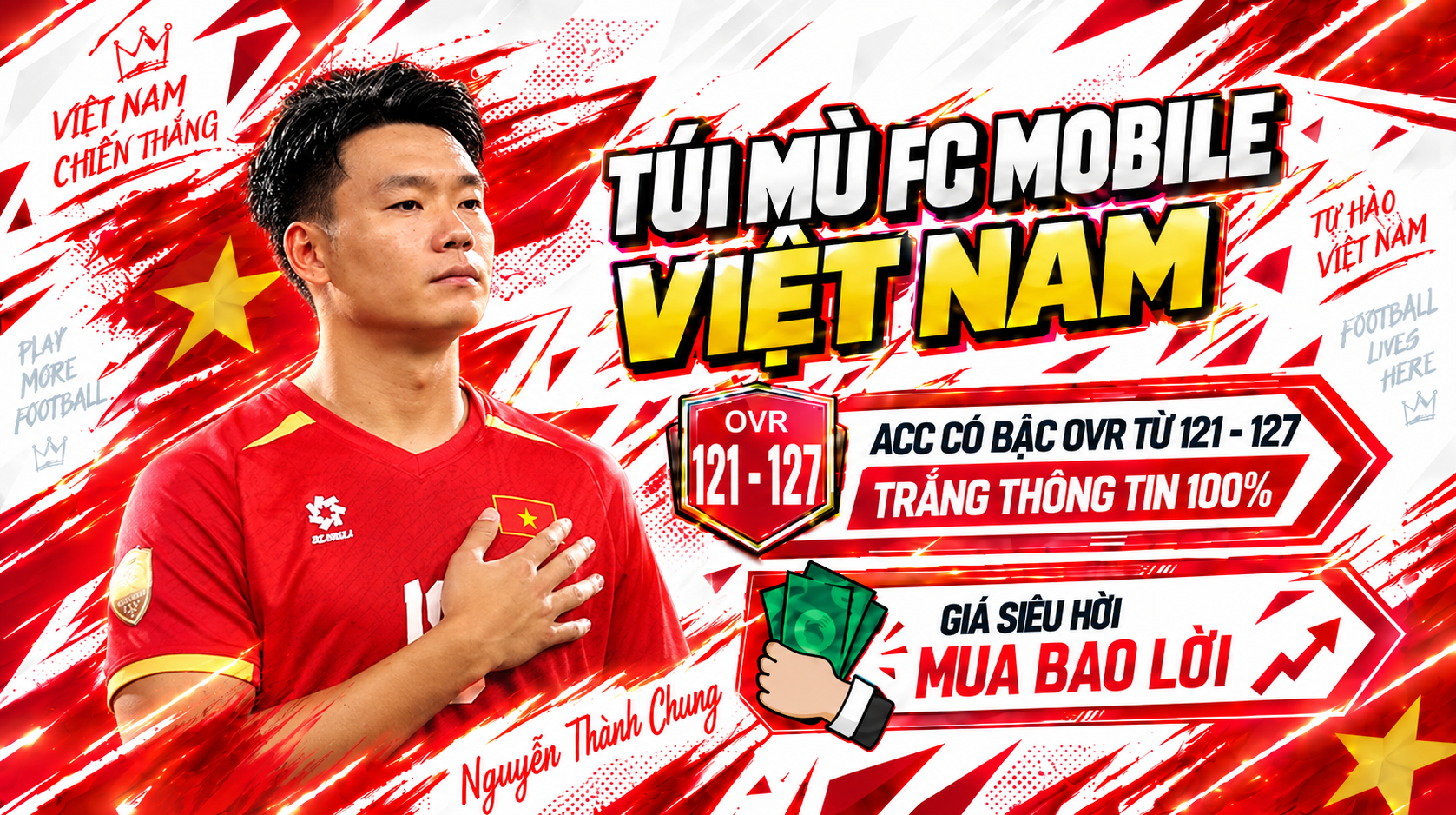 🇻🇳 Acc Fc Mobile Việt Nam [ Ovr 121 - 127 ] + [ Trắng Thông Tin 100% ]